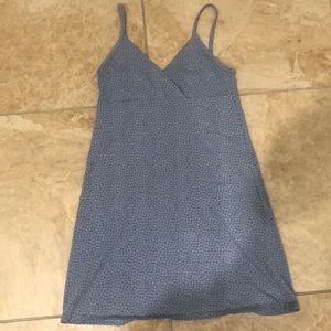 brandy melvile floral blue dress